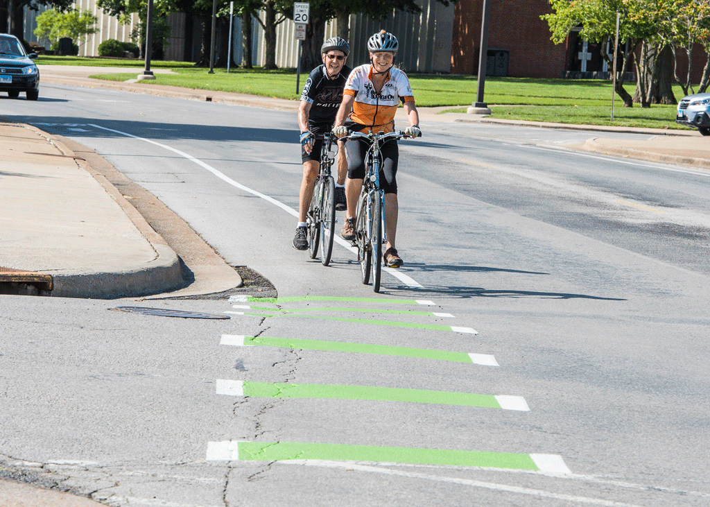 New bicycle lane markings aimed at improving safety - This Is SIU