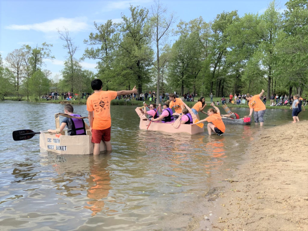 Students compete in annual cardboard boat regatta