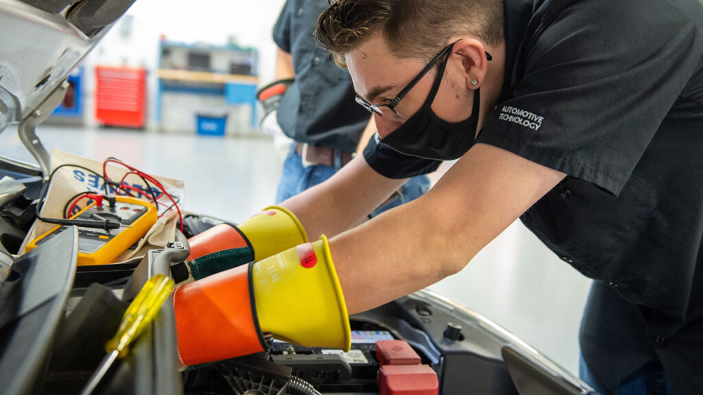 Taking charge SIU automotive course incorporating electric vehicle