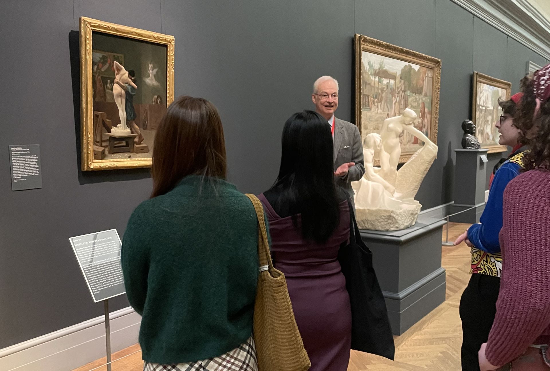 students touring The Met