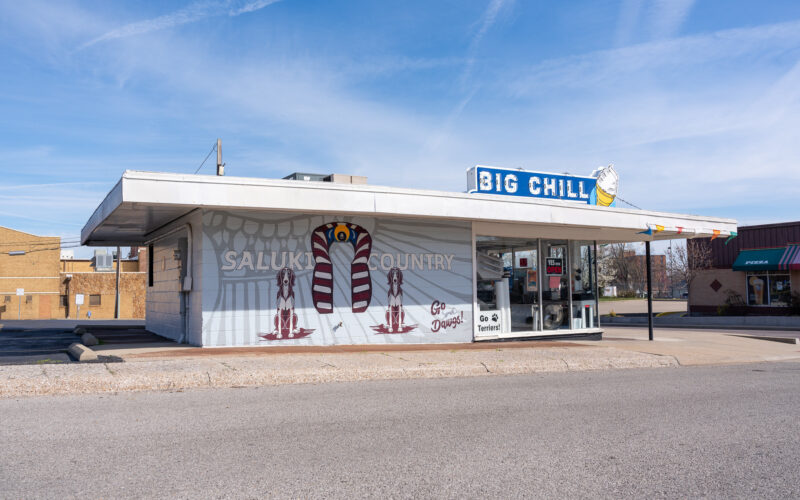 mural on the side of the big chill