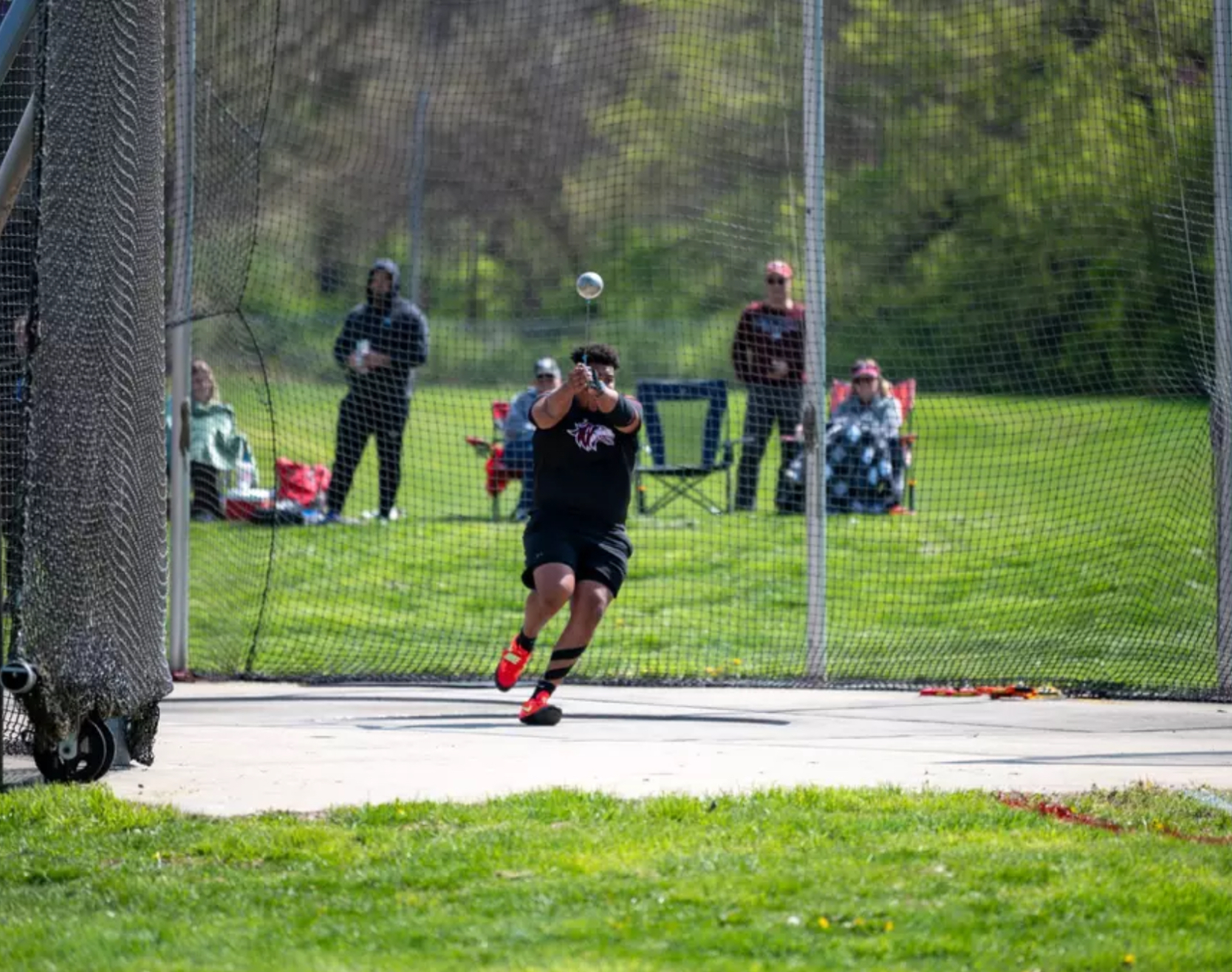 This is me at a track and field meet, college athlete, sports mental health
