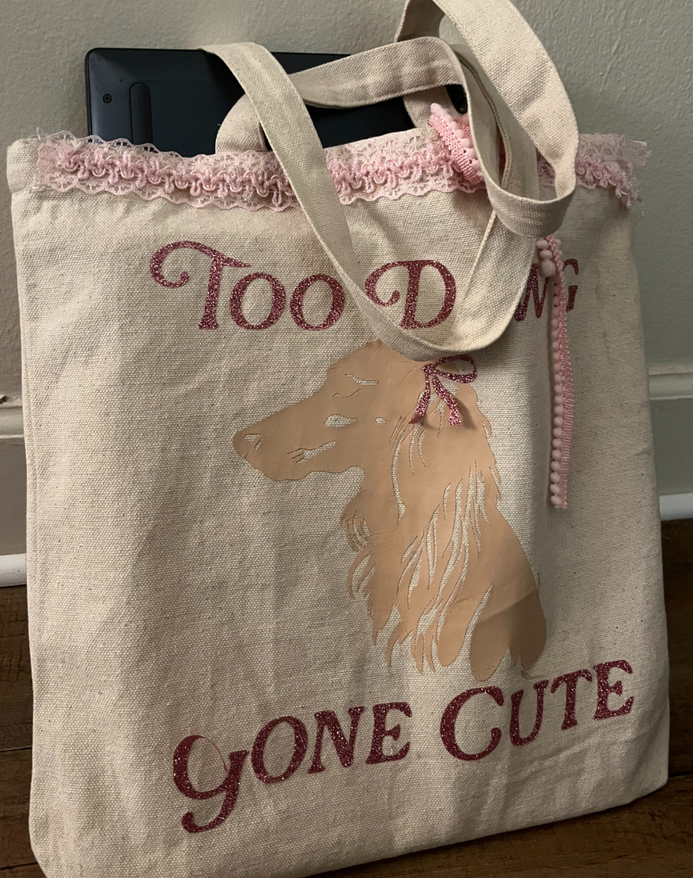a saluki tote bag

