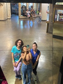 at a museum in the city
