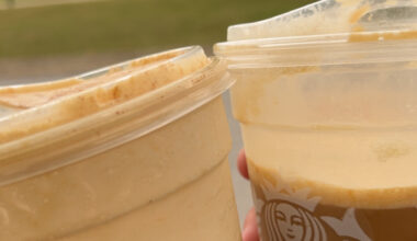 Pumpkin Cream Chai and Pumpkin Cream Cold Brew from Starbucks.