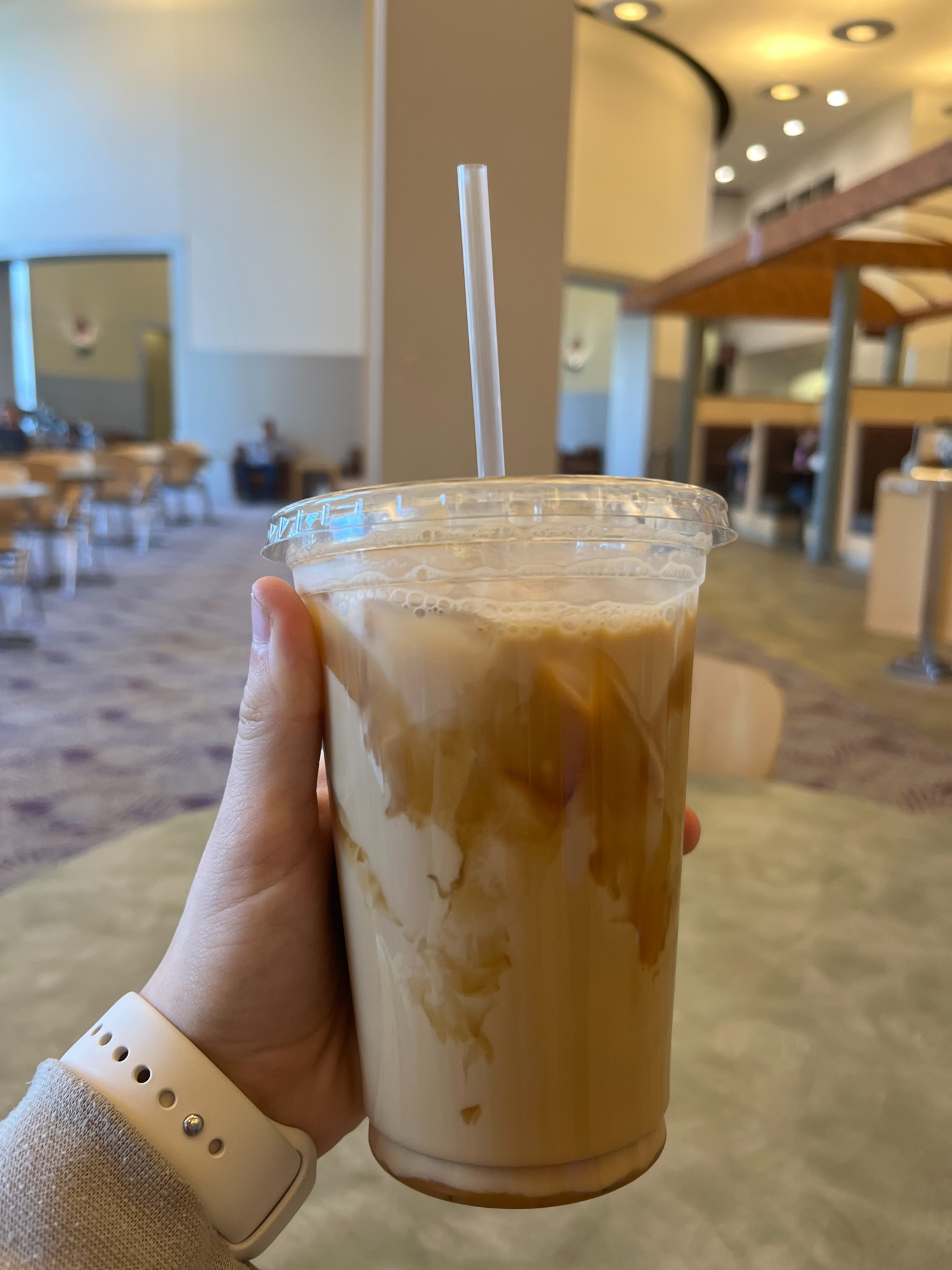 Butterbeer Latte from Delyte's at Morris Library.