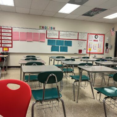 high school classroom