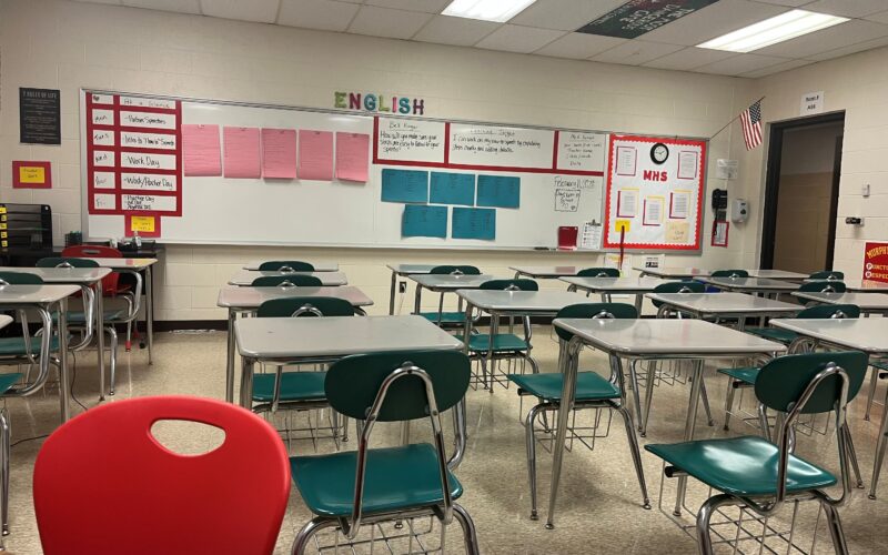 high school classroom