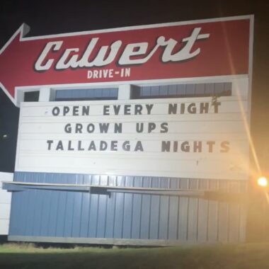calvert city drive in sign