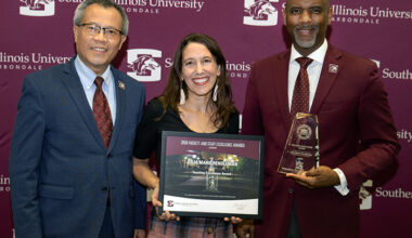 Julie Rendleman receives the 2026 Teaching Excellence Award.