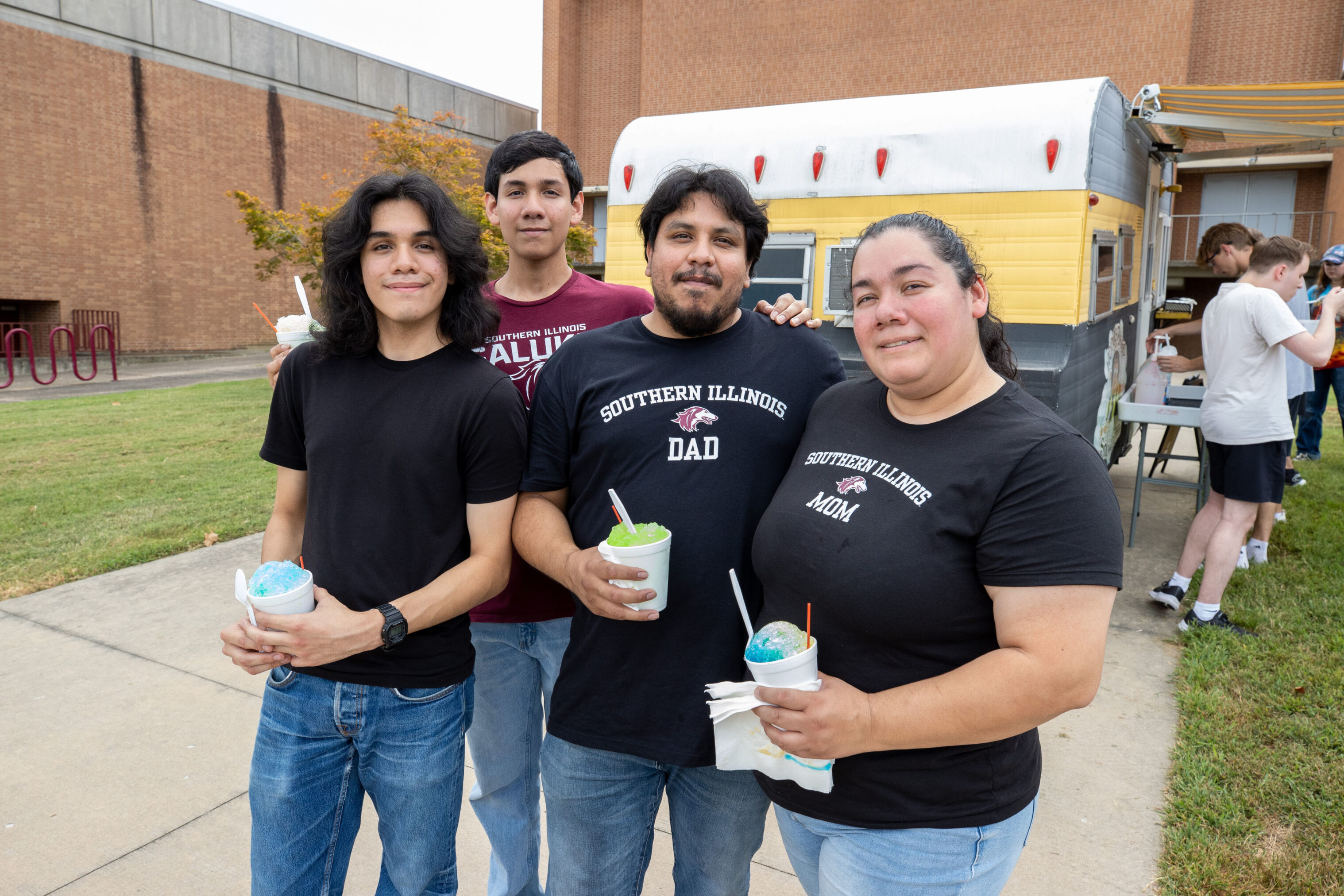 Sweet Goodbyes, Saluki Startup, student with family