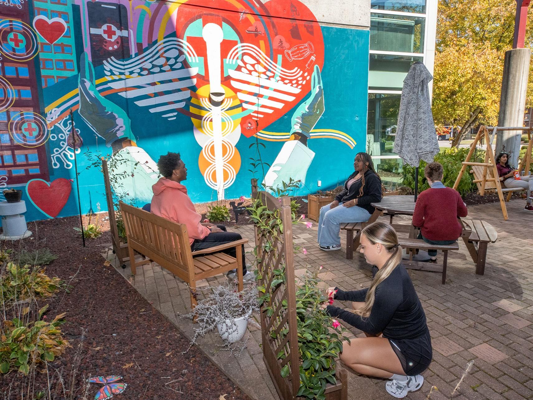 Student Wellness Center COVID Memorial Garden