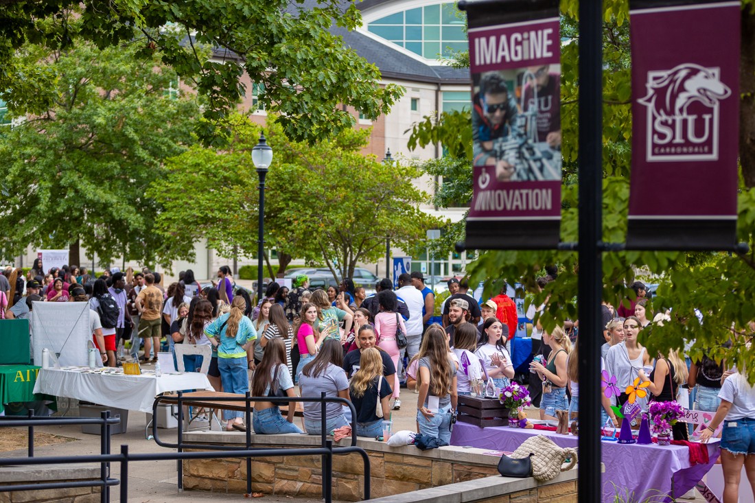 students at fall involvement fair
