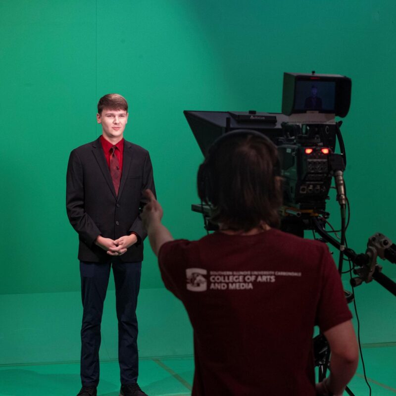 students making a tv show